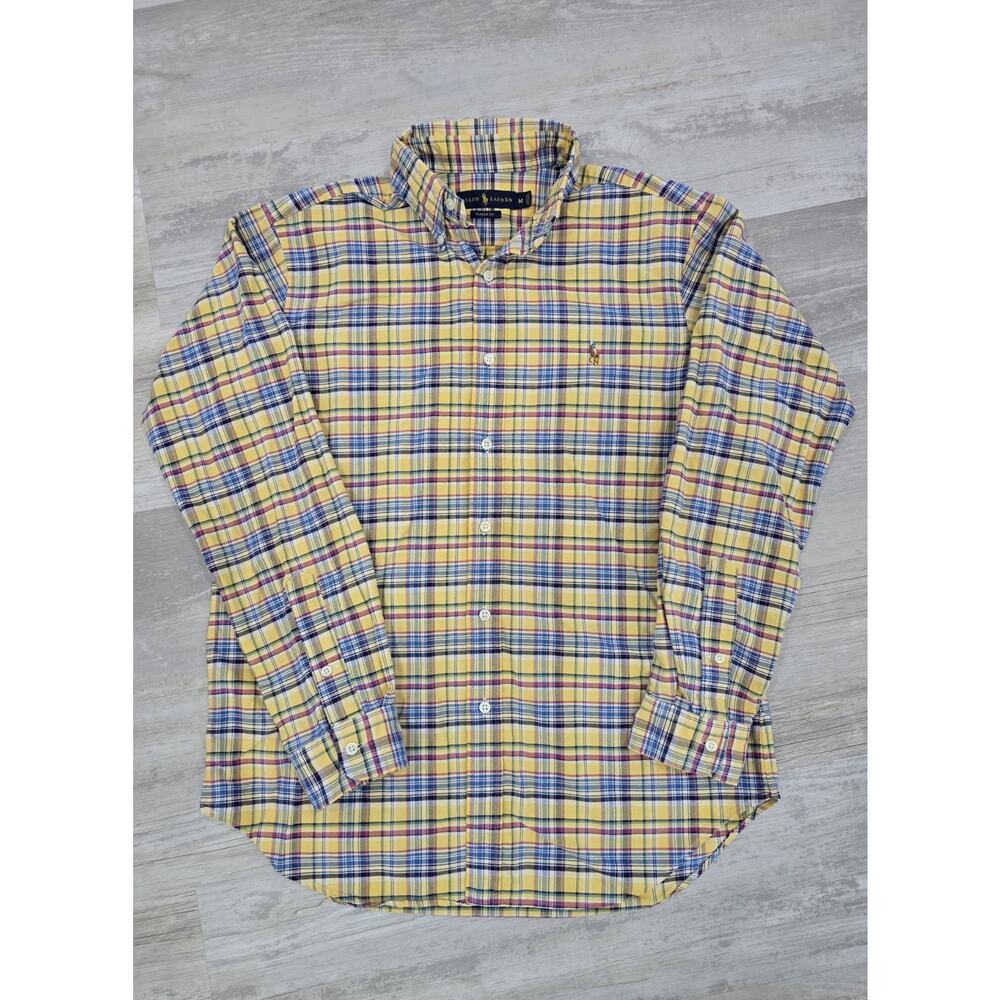 Vintage 90s Polo Ralph Lauren Plaid Oxford Shirt - Classic Fit Men’s Medium